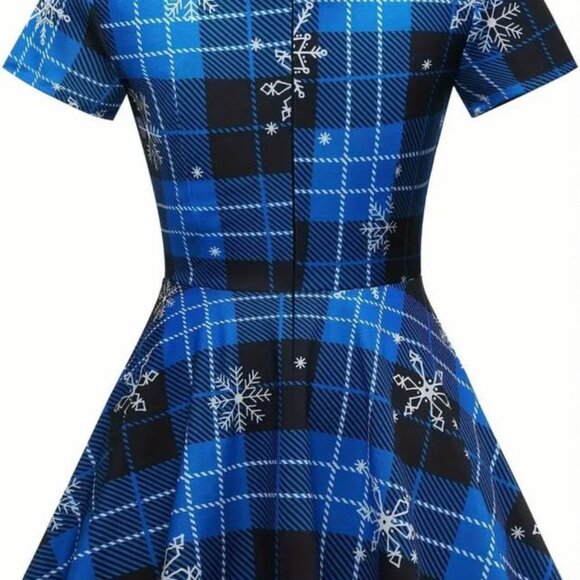 Ladies size Large Christmas Retro Dress - Picture 8 of 11